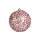 Caixa Com 3 Bolas De Natal Rosa 8cm | Natal Formosinha